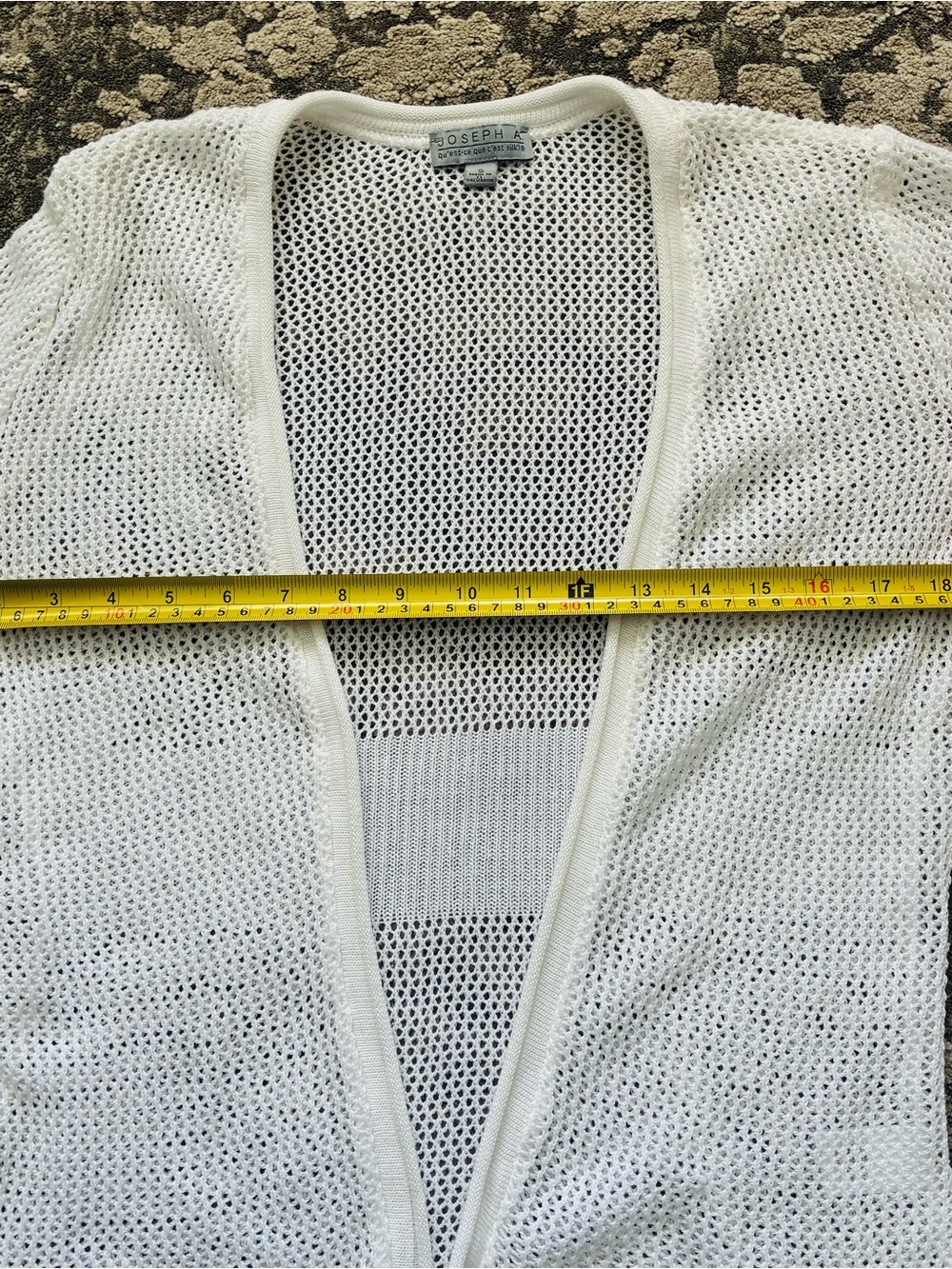 Joseph Cream Open-Knit Lightweight Cardigan - Picture 3 of 8